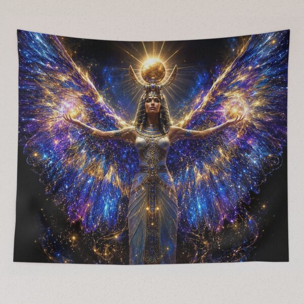 Item preview, Cosmic Goddess Wings of Light Divine Energy Art designed and sold by ThePixelMind.