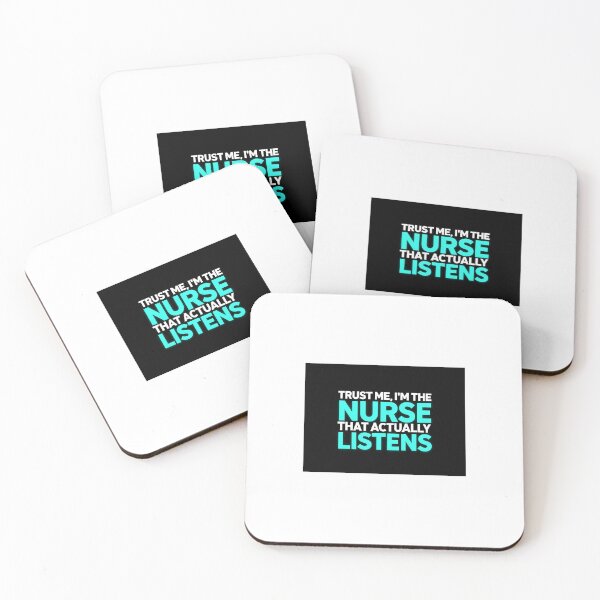 Item preview, *Trust Me I'm The Nurse That Actually Listens - Funny Nurse Quote Neon Typography* designed and sold by Petringo.