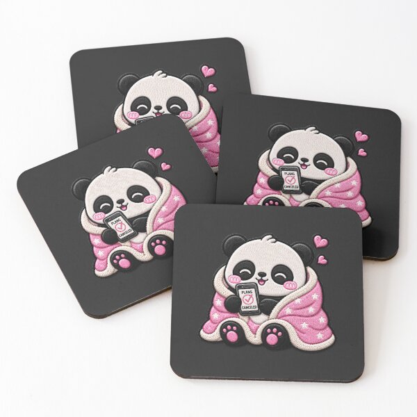 Item preview, Cancel Plans Panda Embroidery Patch Cute Kawaii designed and sold by ColorSplash123.