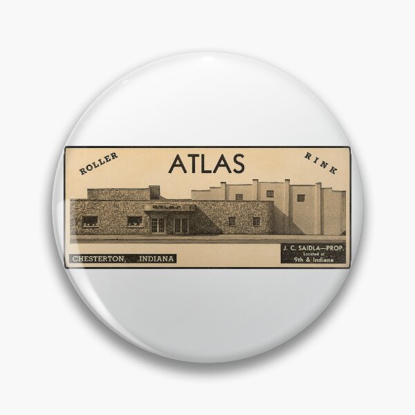 Item preview, Atlas Roller Rink Chesterton Indiana Roller Skating Rink Sticker Decal Label designed and sold by tislord.
