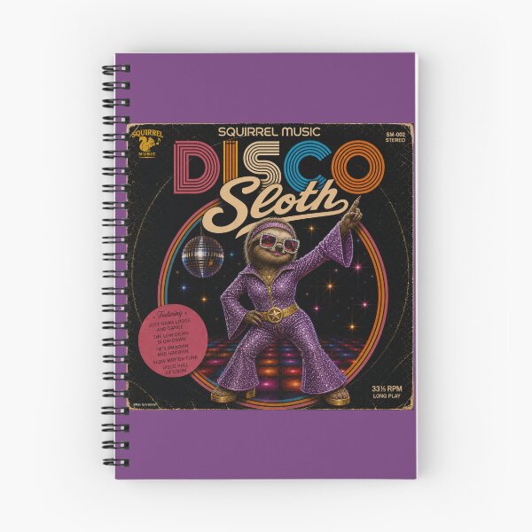 Item preview, Vintage Disco Sloth Album Cover designed and sold by MissTerryWoman.
