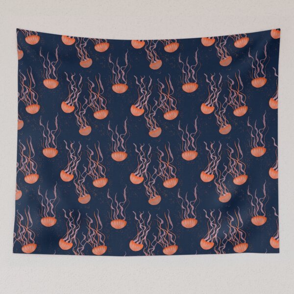 Item preview, Jellyfish Ocean Pattern designed and sold by ZiziStudio.