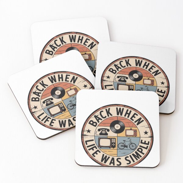 Item preview, “Back When Life Was Simple” Nostalgic Sticker Sheet – Vintage Vibes for Journals, Laptops & Planners designed and sold by Ulikedigital14.