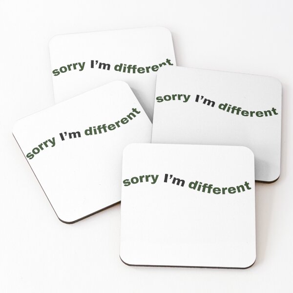 Item preview, Sorry I'm Different Minimalist Retro Typography designed and sold by VibeoCanvasShop.