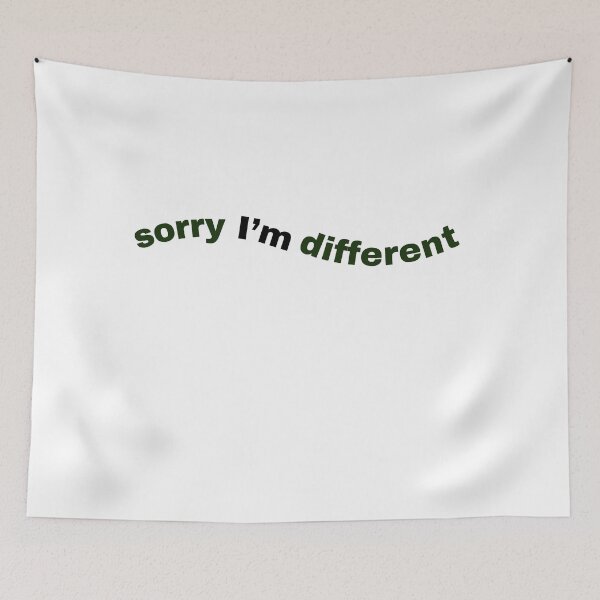 Item preview, Sorry I'm Different Minimalist Retro Typography designed and sold by VibeoCanvasShop.