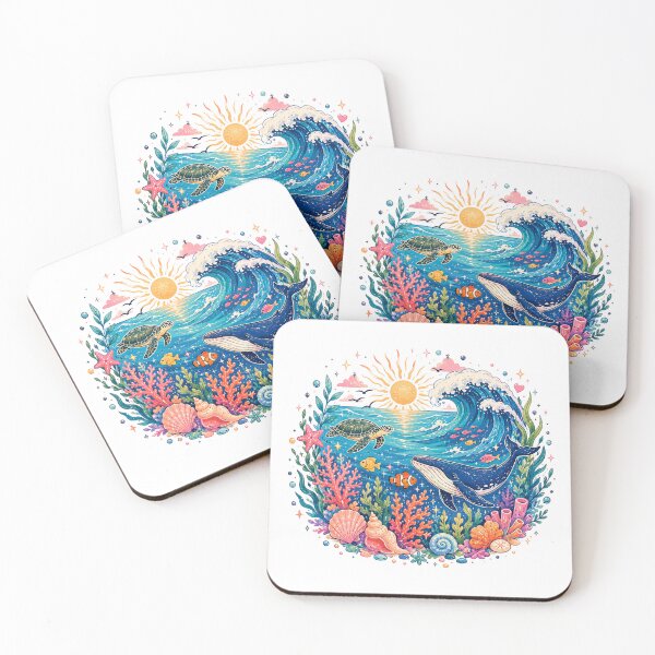 Item preview, Colorful Ocean Dreams – Marine Life Aesthetic Design designed and sold by ColorNest Designs.