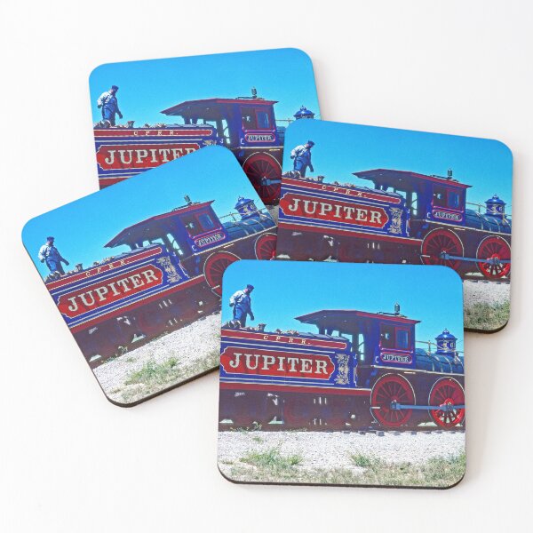 Item preview, Promontory, Utah, May 24, 1996, Jupiter Train Locomotive and Coal Car Replicas, Engineer designed and sold by AMacGPhilly.