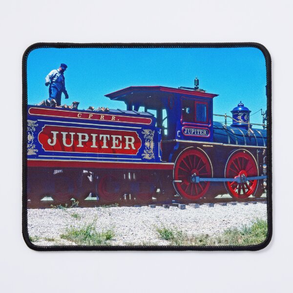 Item preview, Promontory, Utah, May 24, 1996, Jupiter Train Locomotive and Coal Car Replicas, Engineer designed and sold by AMacGPhilly.