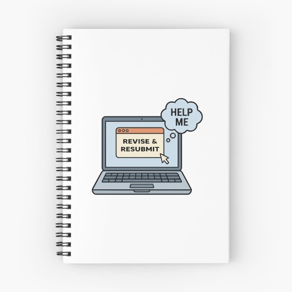 Item preview, 'Revise & Resubmit - Help Me' Funny Quote Graduate Student Sticker designed and sold by Olivra.