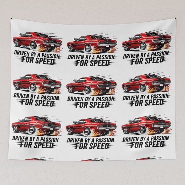 Item preview, The American Muscle Car – Vintage Hot Rod Racing Design designed and sold by allin14fun.