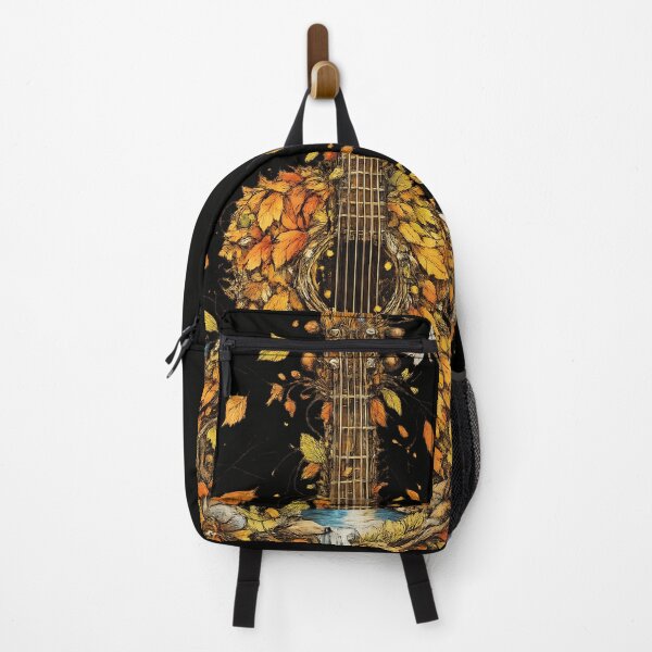Item preview, Fantasy Guitar Made of Falling Leaves – Nature Acoustic Guitar Art designed and sold by XxZainStylexX.