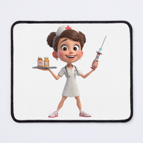 Item preview, Funny 3D Nurse Cartoon - Healthcare Hero & Nursing School Gift designed and sold by drioArt.