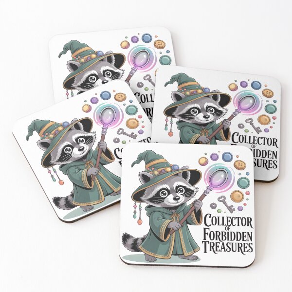 Item preview, Collector Of Forbidden Treasures Goblincore Raccoon Wizard designed and sold by Fitswear.