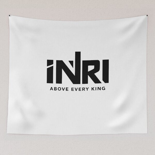 Item preview, INRI Jesus Cross Religious Artwork designed and sold by crouchingpixel.