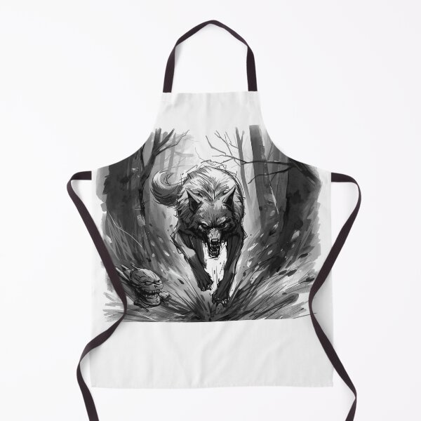 Item preview, Feral Zombie Wolf – Dark Horror Forest Creature Art designed and sold by EHdesignShop.