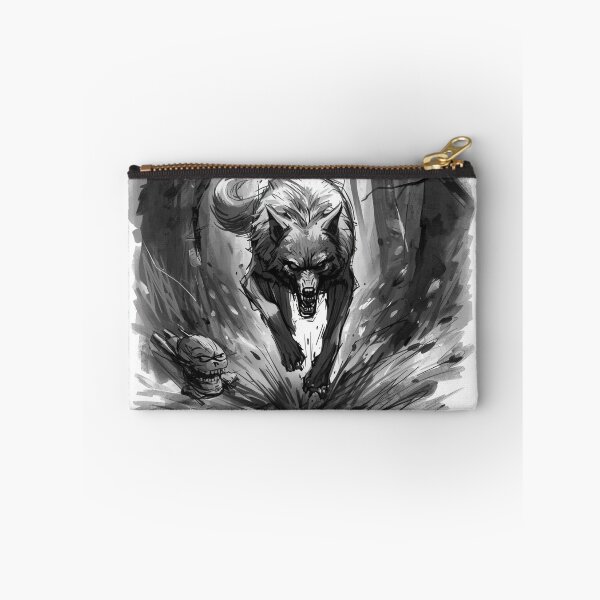 Item preview, Feral Zombie Wolf – Dark Horror Forest Creature Art designed and sold by EHdesignShop.