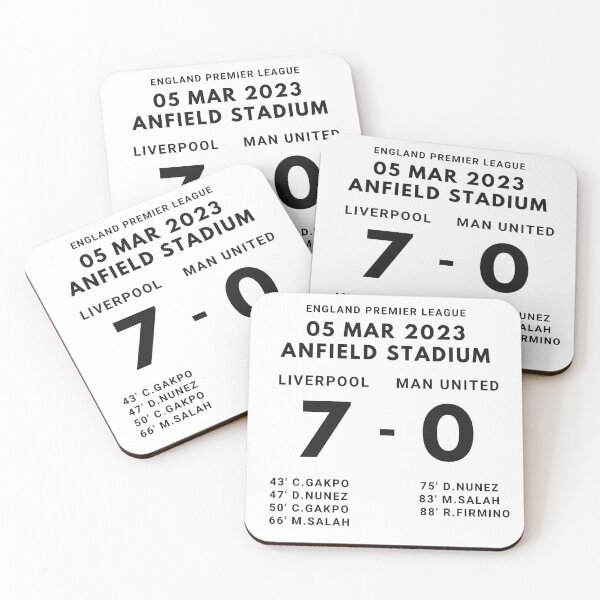 Item preview, Liverpool FC Historic 7-0 Victory over Manchester United designed and sold by DeedyWorld.