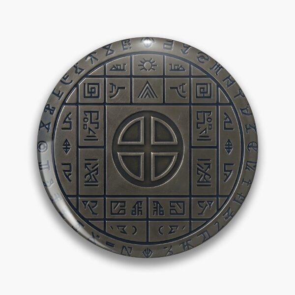 Item preview, Ancient Orichalcum Artifact Seal Esoteric Bronze Coin designed and sold by octozap.