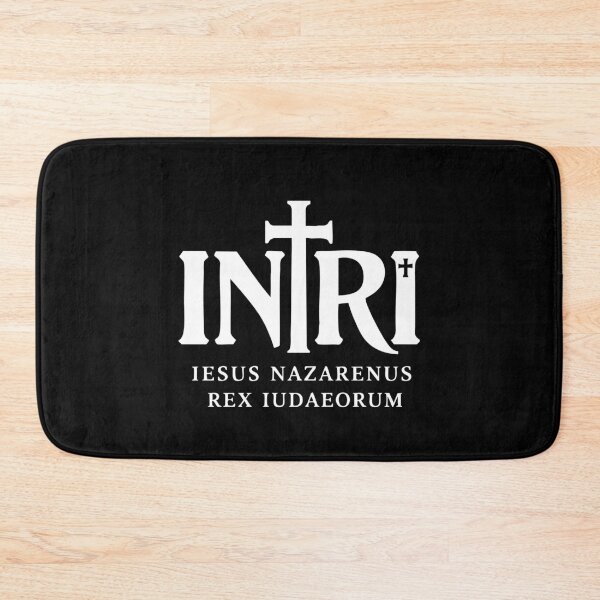 Item preview, INRI Sacred Cross Biblical Symbol designed and sold by crouchingpixel.