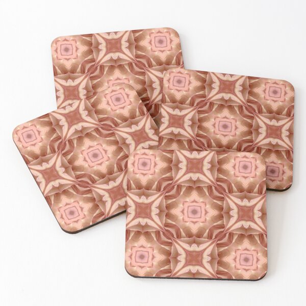 Item preview, Geometric Pink roses. botanical dream patterns in soft colours. designed and sold by Jonnekesart.