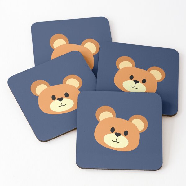 Item preview, Cute Kawaii Bear Face Sticker Transparent Background  designed and sold by NadDot.