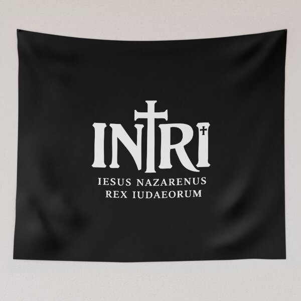 Item preview, INRI Sacred Cross Biblical Symbol designed and sold by crouchingpixel.