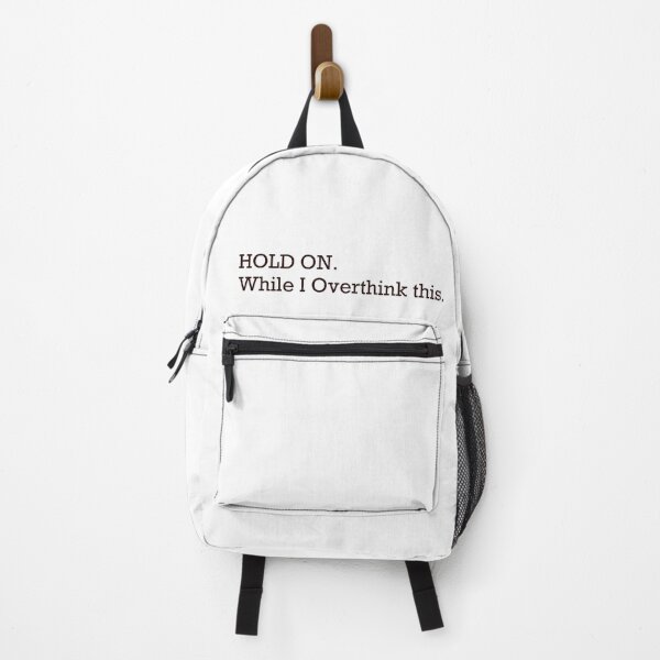 Item preview, Hold on While I Overthink This — Minimalist Overthinker Quote designed and sold by MYNDesigns.