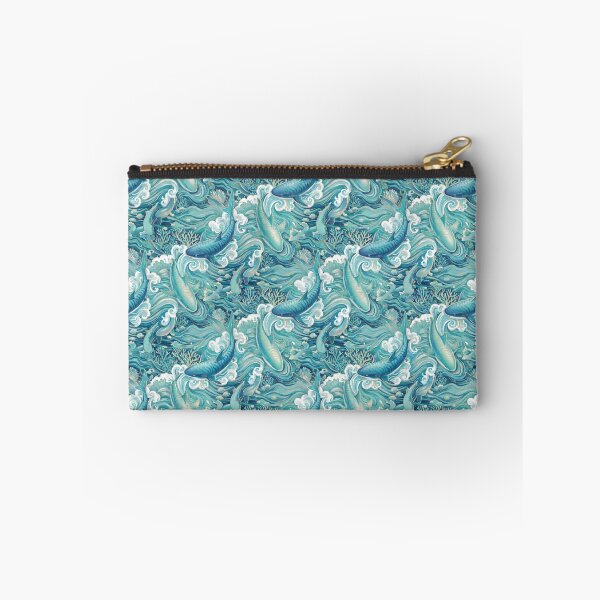 Item preview, Glamorous Turquoise Tiger Shark Pattern designed and sold by Jandedan.