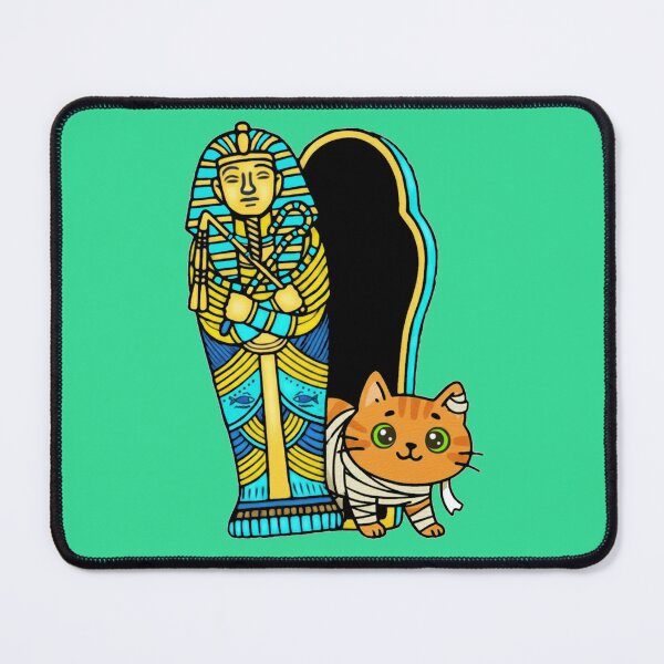 Item preview, Mummy Cat Awakening | Cute Egyptian Kitty in Sarcophagus designed and sold by MythoWorldddd.