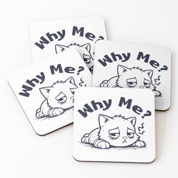 Item preview, Why Me? - Sad Tired Kitten designed and sold by AnAzArt.