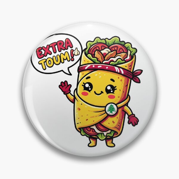Item preview, Lebanese Shawarma Cute Toum Garlic Art designed and sold by DuckOddity.