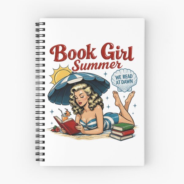 Item preview, Book Girl Summer – Retro Beach Reading Aesthetic for Book Lovers designed and sold by NightSpell.