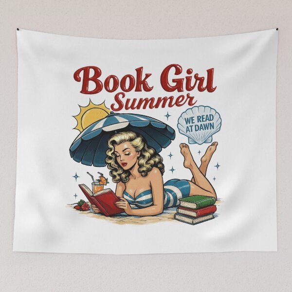 Item preview, Book Girl Summer – Retro Beach Reading Aesthetic for Book Lovers designed and sold by NightSpell.