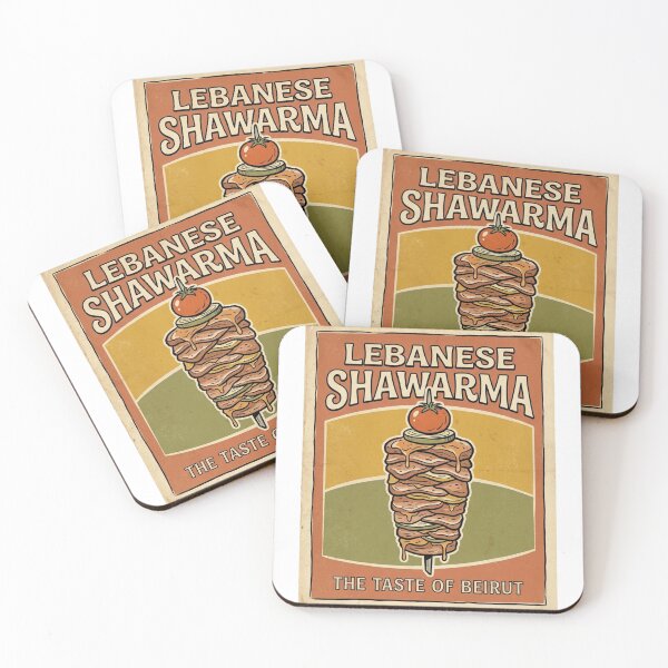 Item preview, Lebanese Shawarma Vintage Beirut Food Art designed and sold by DuckOddity.