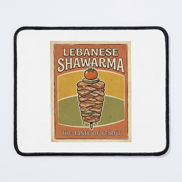 Item preview, Lebanese Shawarma Vintage Beirut Food Art designed and sold by DuckOddity.
