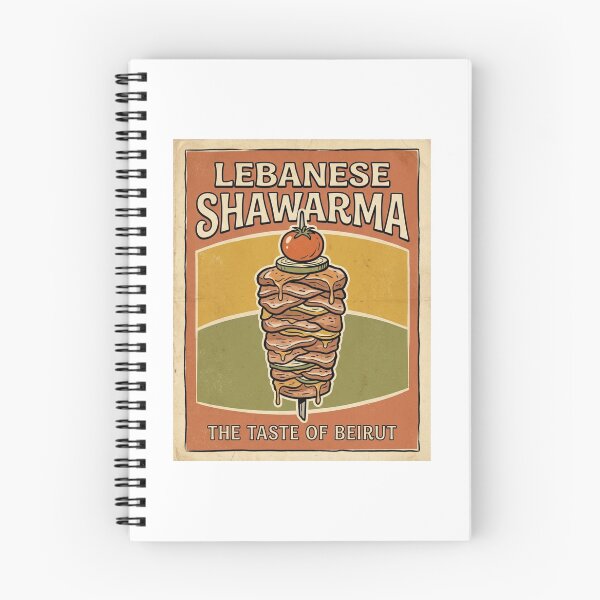 Artikelvorschau, Libanesisches Shawarma Vintage Beirut Food Art entworfen und verkauft von DuckOddity.