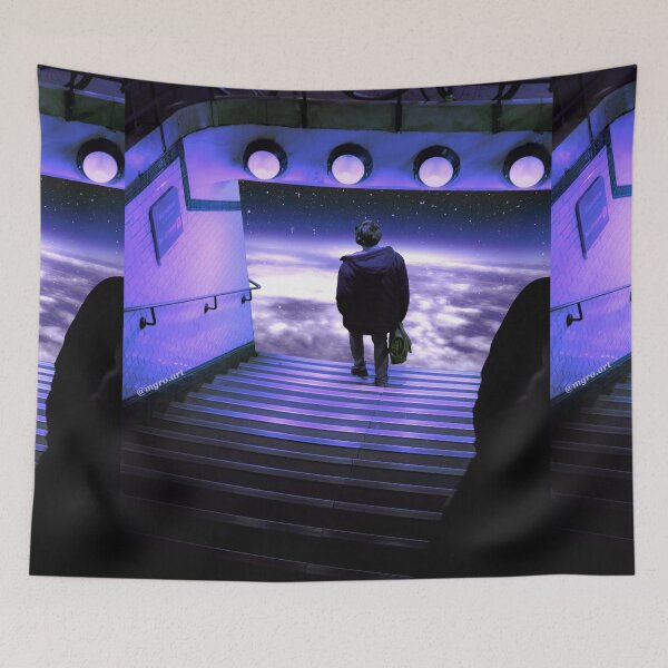 Item preview, Walking into unknown. Blue designed and sold by mgro-art.
