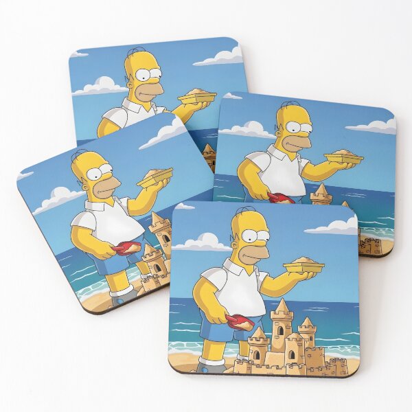 Item preview, Homer Building a Sandcastle at the Beach designed and sold by DohLab.