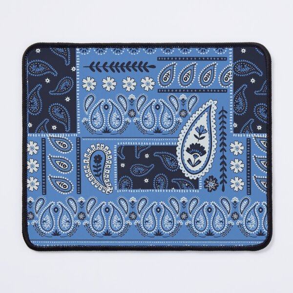 Item preview, Blue and White Paisley Patchwork Pattern designed and sold by DafneDStudio.