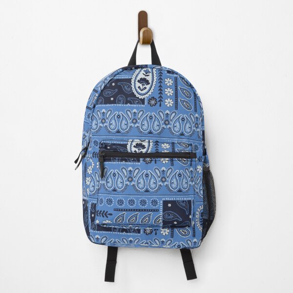 Item preview, Blue and White Paisley Patchwork Pattern designed and sold by DafneDStudio.