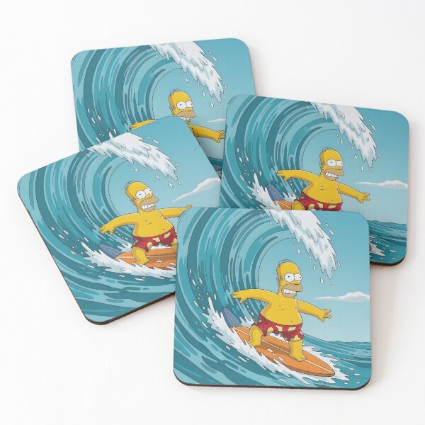 Item preview, Homer Surfing a Big Ocean Wave designed and sold by DohLab.