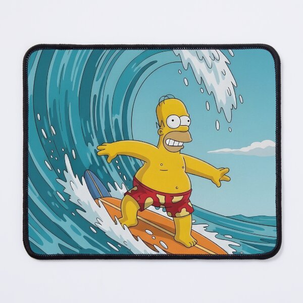 Item preview, Homer Surfing a Big Ocean Wave designed and sold by DohLab.