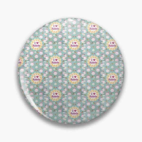Artikelvorschau, Ich liebe Kaninchen Kawaii-Muster entworfen und verkauft von Itsheartshop.