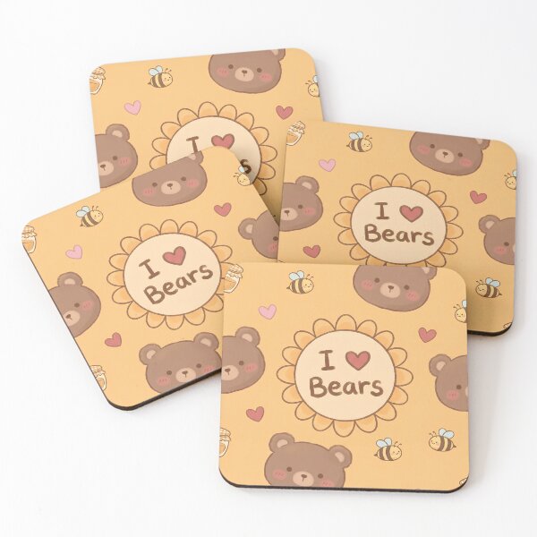 Item preview, I Love Bears Kawaii Pattern designed and sold by Itsheartshop.