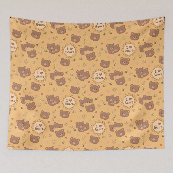 Item preview, I Love Bears Kawaii Pattern designed and sold by Itsheartshop.