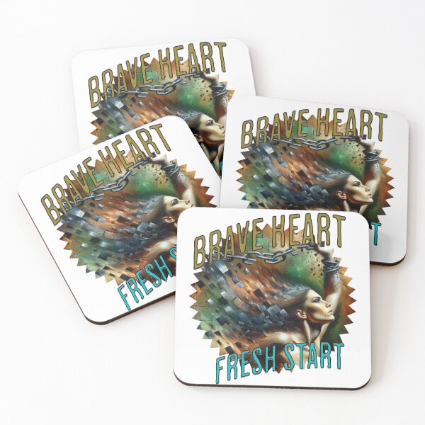 Item preview, Brave Heart, Fresh Start Design for strong women designed and sold by Fernhaven.