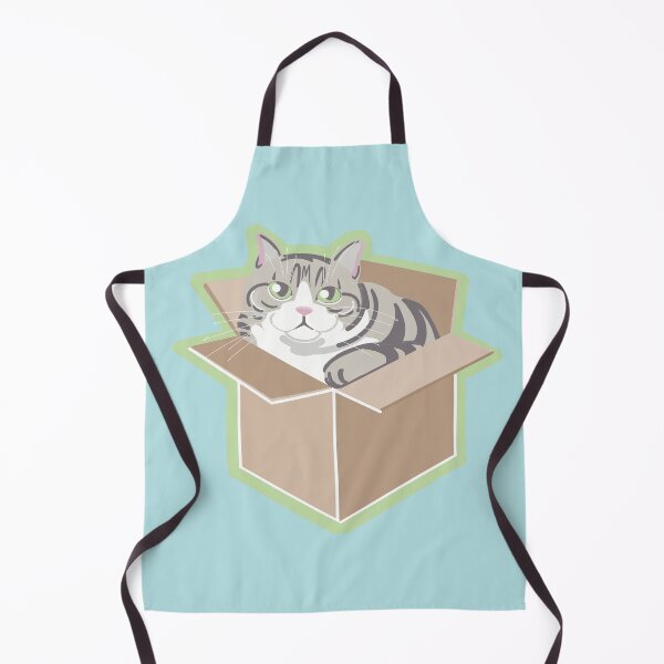 Item preview, GREY TABBED CAT IN BOX designed and sold by KASARO.