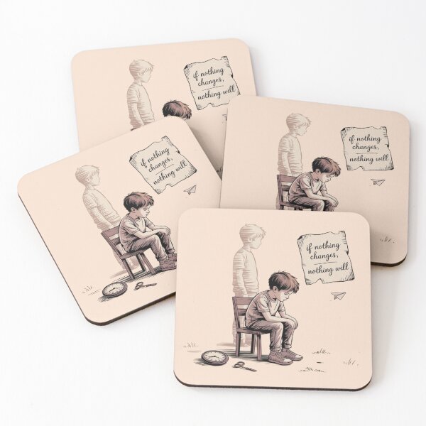 Item preview, if nothing changes, nothing will. designed and sold by 123ks.
