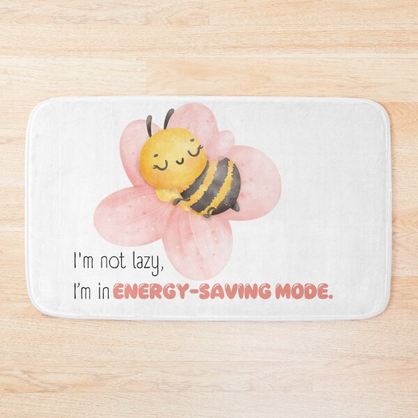 Item preview, Energy Saving Mode Cute Bee — Kawaii Bee Flower Design, Funny Tired Bee Gift, Relatable Introvert Art, Cozy Watercolor Bee designed and sold by soaddigitalstudios.