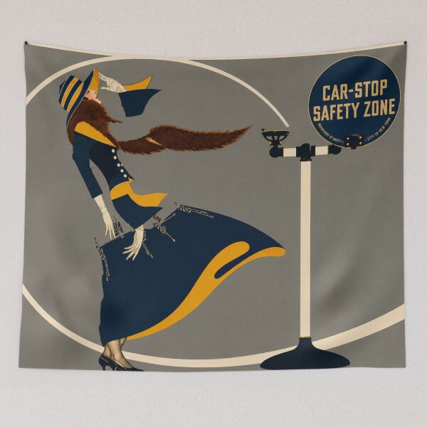 Item preview, Car Stop by Coles Phillips - Art Deco Fashion Poster Woman Illustration for Vintage Style Lovers designed and sold by RickE.